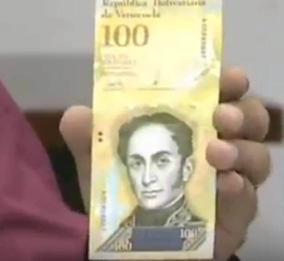 billete de 100mil bsf