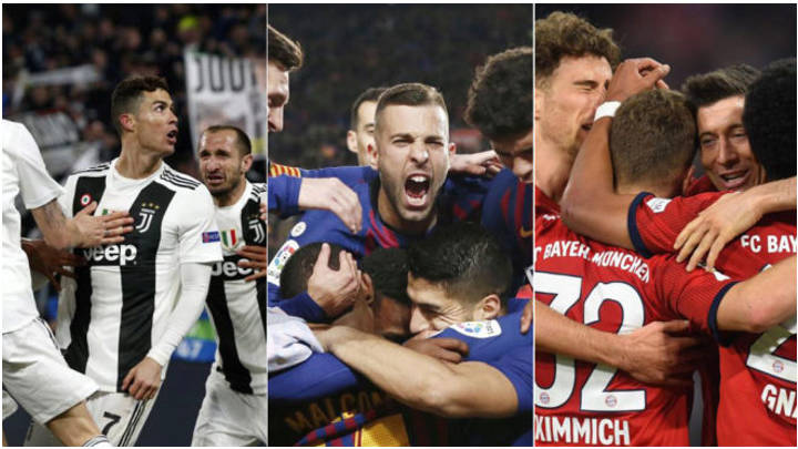 No hay más equipos: Barcas, Juventus,y Bayern solos en finales por diez años.