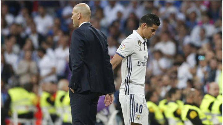 Zidane no cuenta con James para la nueva temporada.