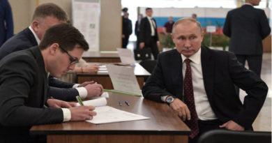 Putin en las elecciones de Moscú de este año.