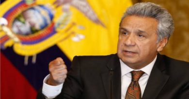 El presidente de Ecuador, Lenin Moreno en declaraciones sobre la situación del país.