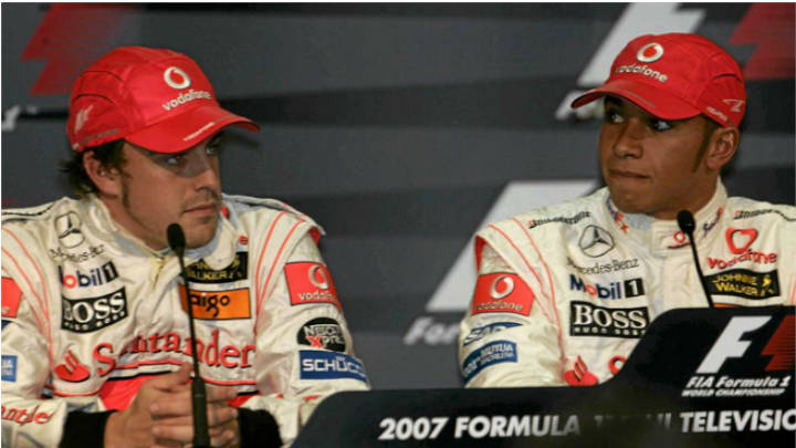 Alonso y Hamilton en 2007, Fórmula 1.