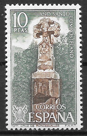 cruz en Roncesvalles Navarra