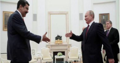 El líder chavista en su encuentro con el presidente ruso