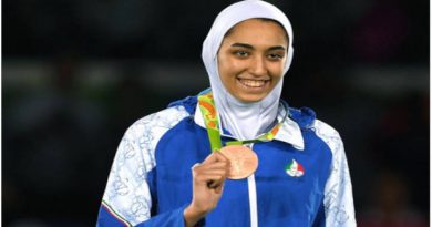 La medallista no representara a la bandera irani