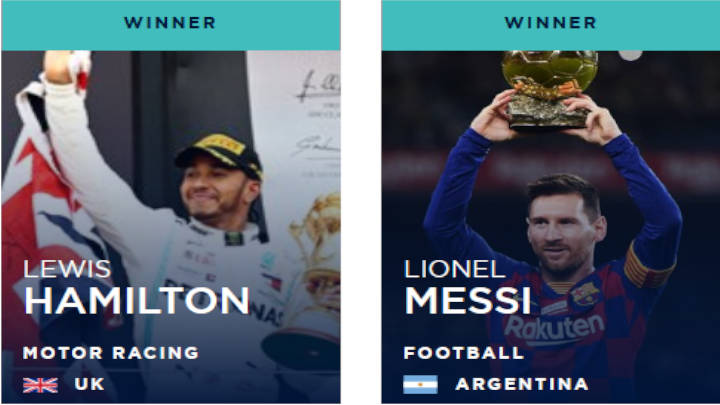Los máximos en el deporte 2020. Hamilton y Messi