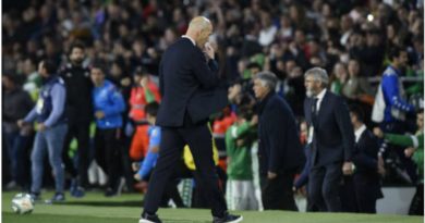 Zidane contrariado por los resultados obtenidos ante el Betis